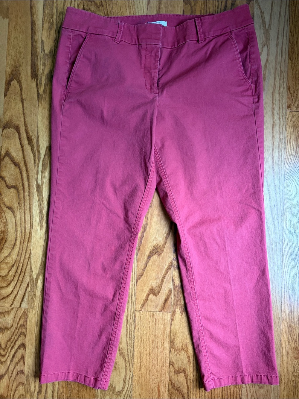 LOFT Women’s Coral Pink Chino Pants. Size:12P - Picture 2 of 8